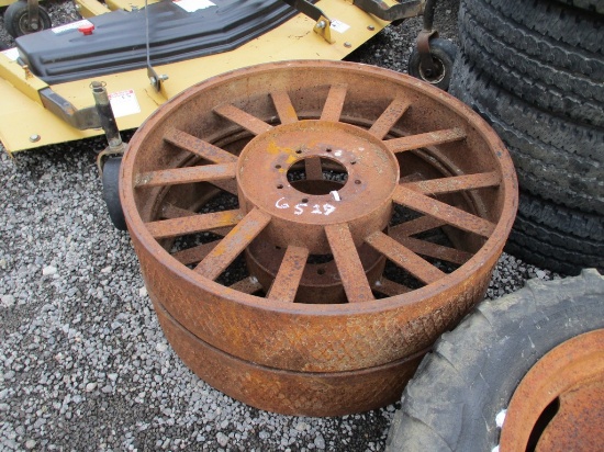 PAIR STEEL WHEELS
