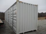40' SHIPPING CONTAINER W/ 4 SIDE DOORS AND END DOOR