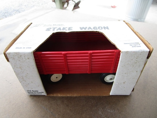 RED STAKE WAGON TOY