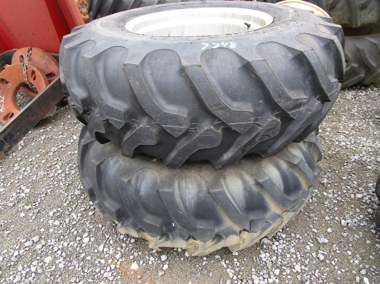 16.9-24 TRACTOR TIRES+ 8 LUG RIMS