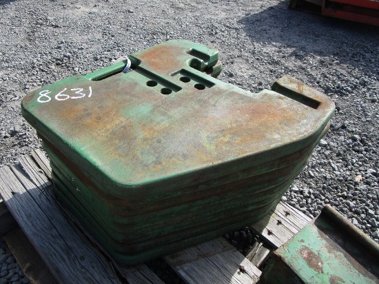 8) JOHN DEERE WEIGHTS