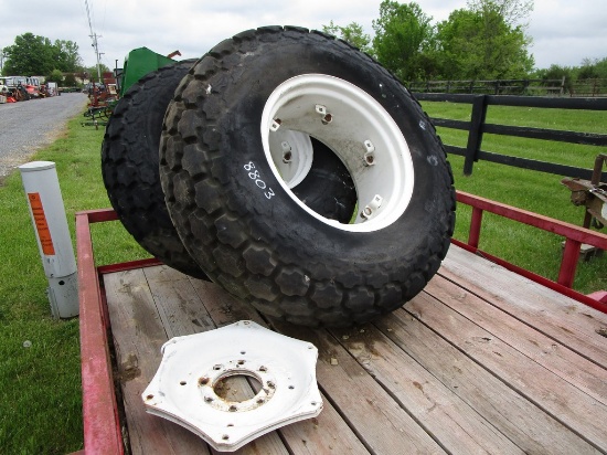 16.9-24 TURF TIRES AND RIMS