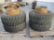 4) 385/65-R22.5 TIRES