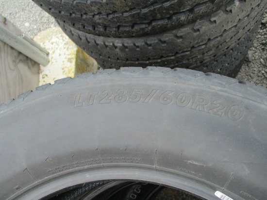 4) LT285/ 60 R18 TIRES