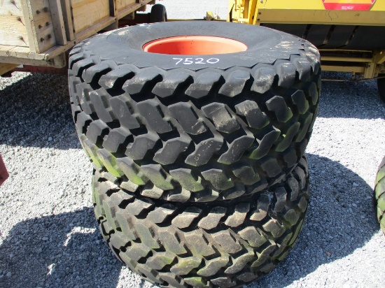 2) 21.5L-16.1 TURF TIRES + RIMS