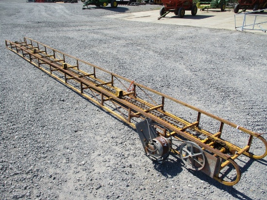 YELLOW 24' HAY ELEVATOR W MOTOR