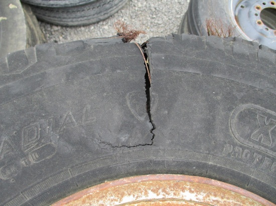 3) 9.00 R15 USED TIRES