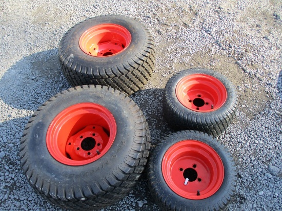 SET OF 4 KUBOTA TIRES+RIMS