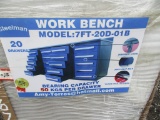 STEELMAN 7', 20 DRAWER WORK BENCH