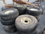 15) 34.5X12.0-14 RIMS AND BAD TIRES