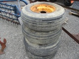 4) IMPLEMENT  TIRES & RIMS