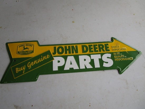 JOHN DEERE PARTS TIN SIGN