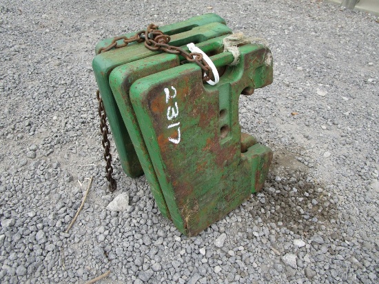 4) JOHN DEERE TRACTOR WEIGHTS