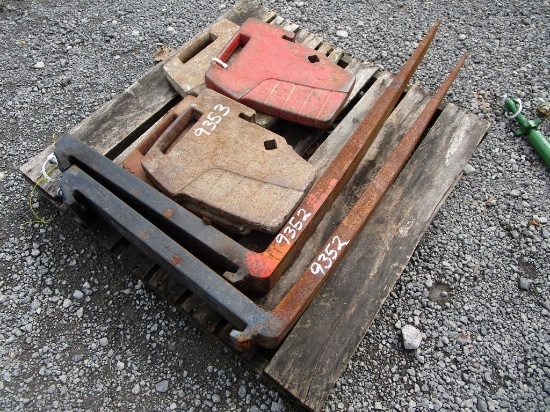 PAIR 42" PALLET FORKS