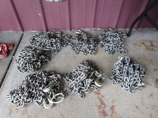 7 USED 18' CHAINS GRADE 70
