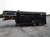 BONANZA 16' GOOSENECK  LIVESTOCK TRAILER