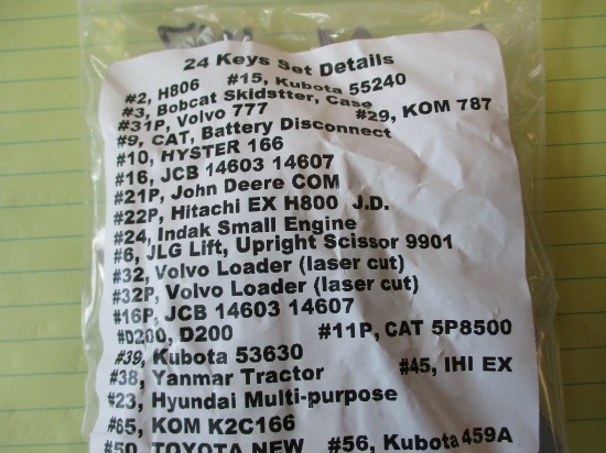 24 COUNT HEAVY EQUIPMENT KET SET
