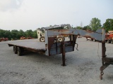 BLUE 20' GOOSENECK TRAILER