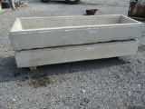 2) 8' OPEN CLOSED CONCRETE BUNK FEEDER