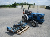 NEW HOLLAND 1220 TRACTOR W MOWERDECK