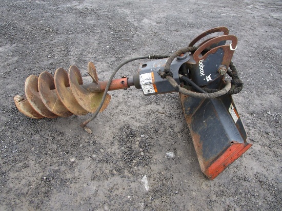 BOBCAT SKIDSTEER POST HOLE DIGGER