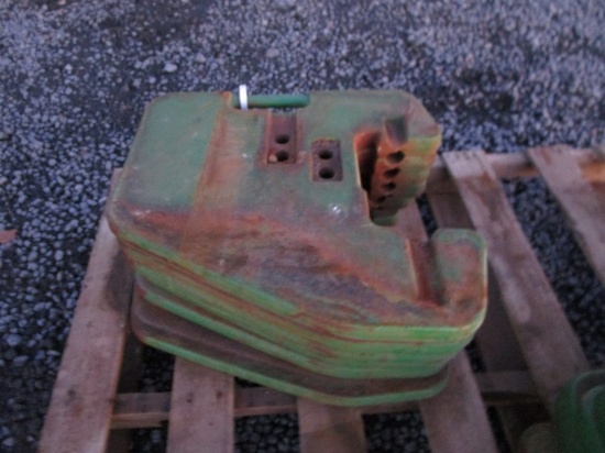 6) JD TRACTOR WEIGHTS