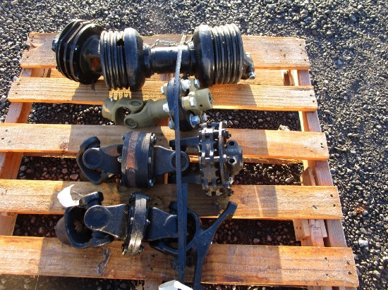4) UNUSED PTO GEARBOX COUPLERS
