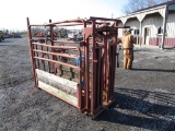 RED LIVESTOCK CHUTE