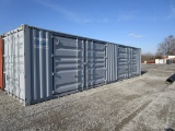 40' HIGH CUBE CONTAINER W 2 SIDE DOORS AND END DOOR