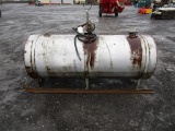 FUEL TANK ON SKIDS W HAND PUMP