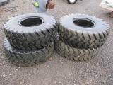 4) 40X14 TIRES & RIMS