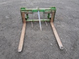 JOHN DEERE PALLET FORK BALE SPEAR COMBO