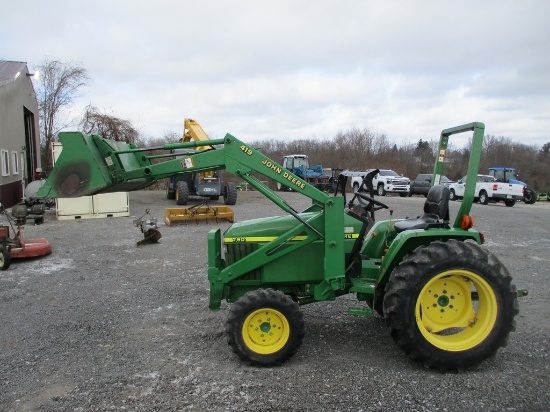 JOHN DEERE 790 TRACTOR W JD419 LOADER