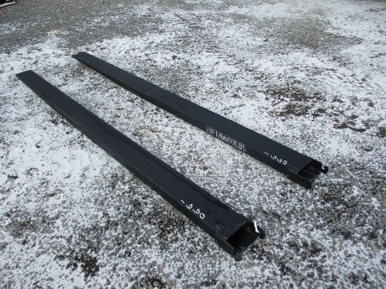 PAIR 10' FORK EXTENSIONS 6600LBS
