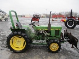 JOHN DEERE 750 TRACTOR W FRONT BLADE