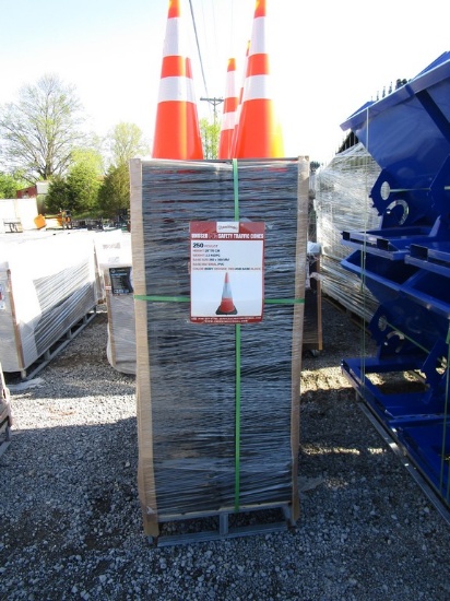 250)  STEELMAN PVC SAFETY TRAFFIC CONES