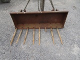 JOHN DEERE 5' MANURE BUCKET PIN ON