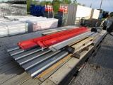 2) PALLETS METAL SHEETS AND 
