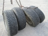4) 15.0/55-17 TIRES & RIMS