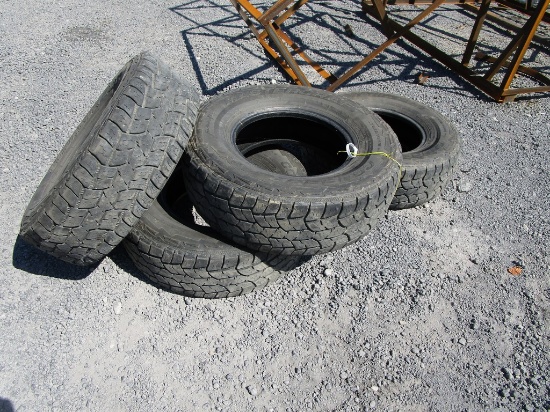 4 USED 265/75 R16 TRUCK TIRES