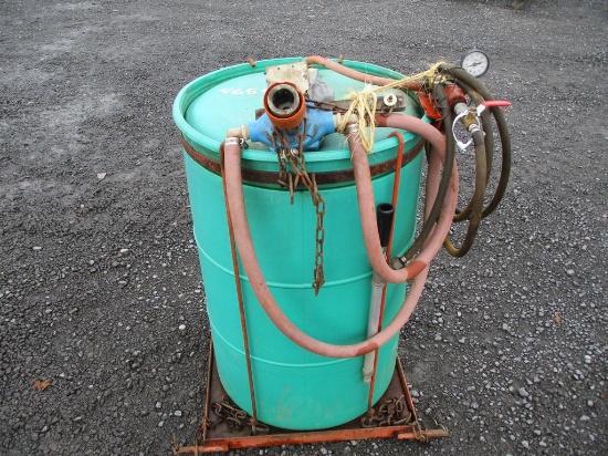 3PT 55 GALLON FENCE ROW SPRAYER W PUMP