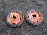 PAIR 4.00-19 TIRES &RIMS