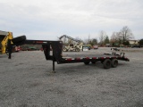 BLACK 21' GOOSENECK TRAILER