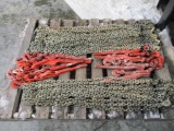 8)  GRADE 70 CHAINS AND 8) BINDERS USED ALL 1 MONEY