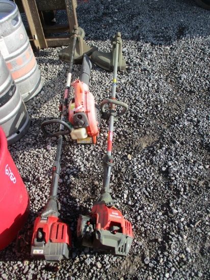 2 CRAFTSMAN WEEDEATERS AND BLOWER
