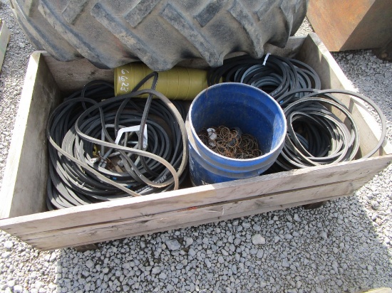 PALLET OF BELTS AND MISC