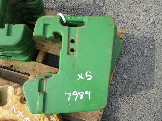 5) JOHN DEERE WEIGHTS