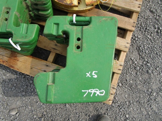 5) JOHN DEERE WEIGHTS