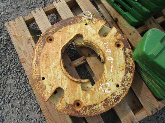 2) JOHN DEERE WEIGHTS
