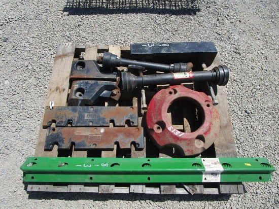PALLET OF MISC WEIGHTS & PTO